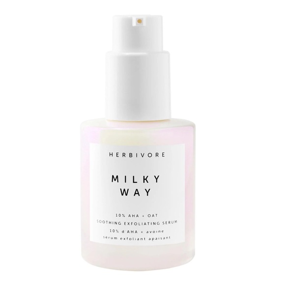 NEW Herbivore Milky Way 10% AHA + Oat Soothing Exfoliating Serum - Picture 3 of 7